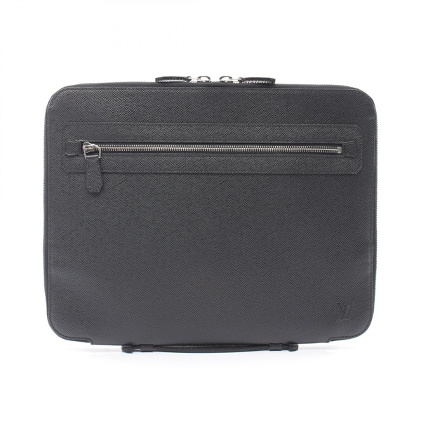 LOUIS VUITTON Vladimir Bag Briefcase M32612 Taiga leather Black Ardoise Used LV