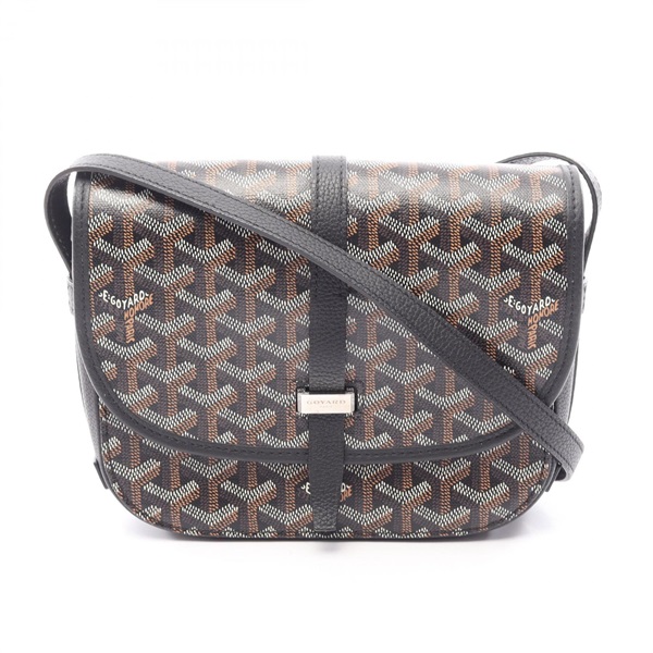 GOYARD Belvedere PM Shoulder Crossbody Bag BELVE3PMLTY01CG01P canvas leather