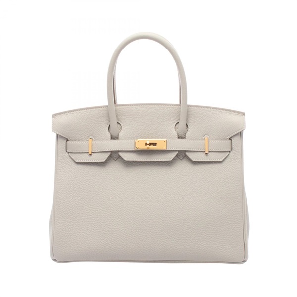 HERMES Birkin 30 Handbag U Togo leather Pearl grey Used Women GHW