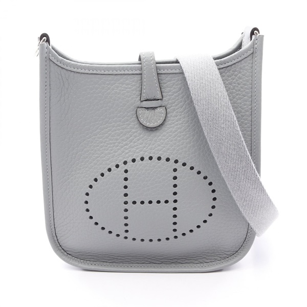 HERMES Evelyne TPM Amazon Shoulder crossbody Bag G Taurillon Clemence gris SHW