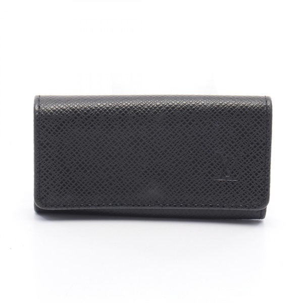 LOUIS VUITTON Multicles 4 key holder M30522 Taiga leather Ardoise Used mens