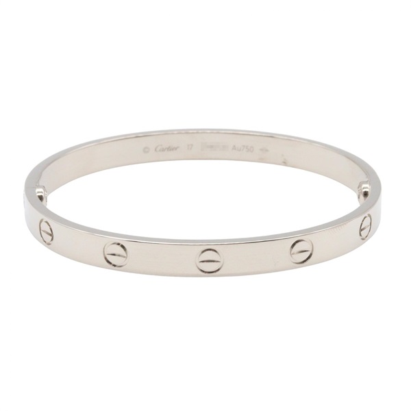 CARTIER Love Bracelet Bangle B6035417 18KWG White Gold Used Women