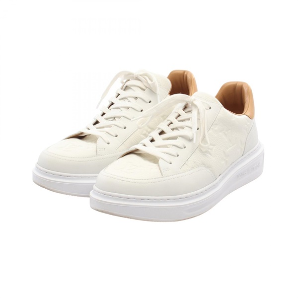 LOUIS VUITTON Beverly Hills Line Monogram Sneakers Shoes #6 1/2 leather Used LV
