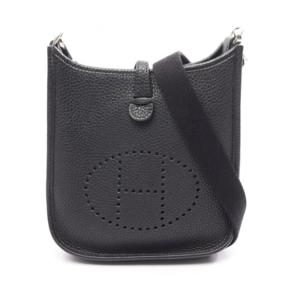 HERMES Evelyne Amazon TPM Shoulder crossbody Bag Y Taurillon Clemence black SHW