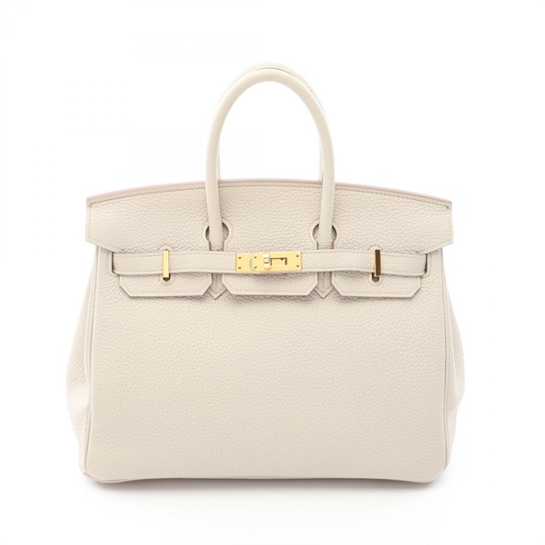 HERMES Birkin 25 Handbag Togo leather Beige Beton GHW Used Women U