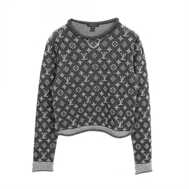 LOUIS VUITTON Monogram jacquard Chain Knitwear RW251WJ IKF FSKL39 wool cotton XS