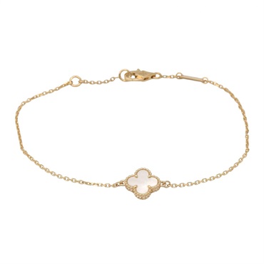 Van Cleef & Arpels Sweet Alhambra Mother of Pearl Bracelet VCARF68800 18KYG Gold