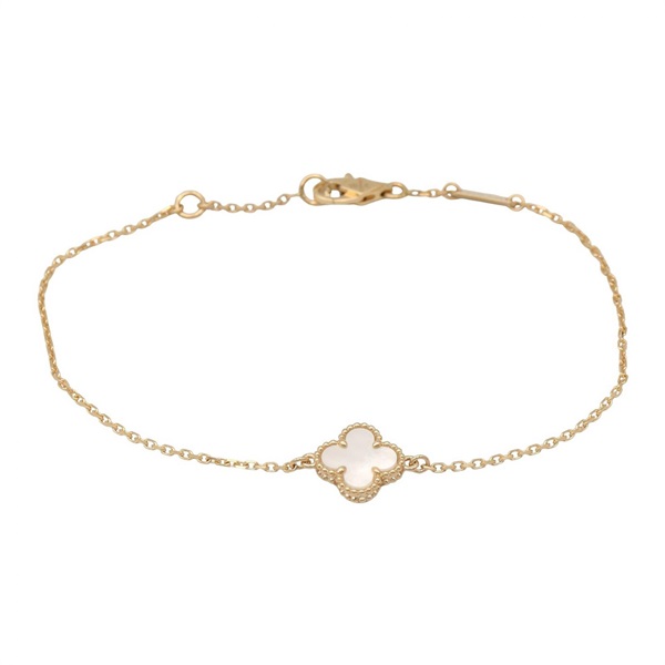 Van Cleef & Arpels Sweet Alhambra Mother of Pearl Bracelet VCARF68800 18KYG Gold