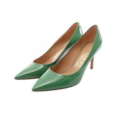 Salvatore Ferragamo Pointed toe Pumps Heels #7 1/2 ZX11942 Patent leather Used
