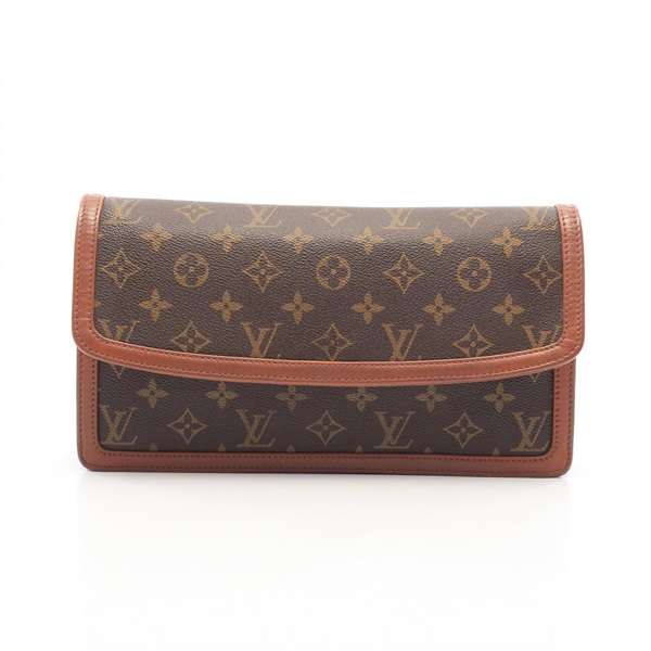 LOUIS VUITTON Pochette Dame GM business clutch bag M51810 Monogram leather Brown