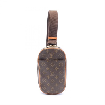 LOUIS VUITTON Pochette Gange Waist bag M51870 Monogram canvas leather Brown Used