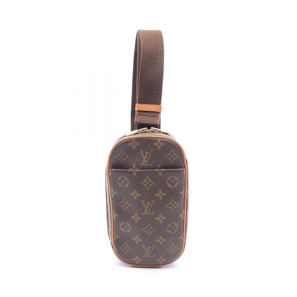 LOUIS VUITTON Pochette Gange Waist bag M51870 Monogram canvas leather Brown Used