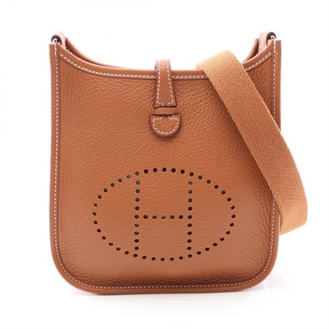 HERMES Evelyne TPM Amazon Shoulder crossbody Bag G Taurillon Clemence Gold SHW