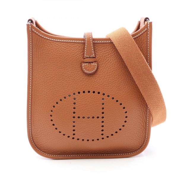 HERMES Evelyne TPM Amazon Shoulder crossbody Bag G Taurillon Clemence Gold SHW