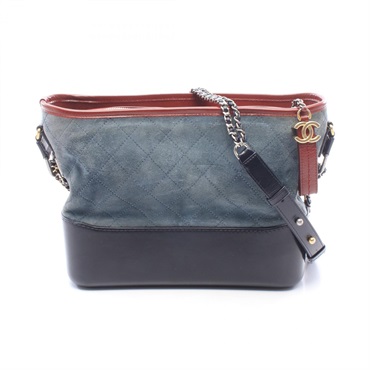 CHANEL Gabrielle de Chanel Large Hobo Mixed Hardware Shoulder Bag Suede leather