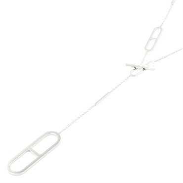 HERMES Ever Chaine dancre Long Necklace pendant Silver925 Silver preowned women