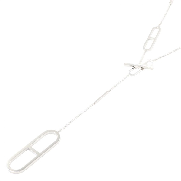 HERMES Ever Chaine dancre Long Necklace pendant Silver925 Silver preowned women