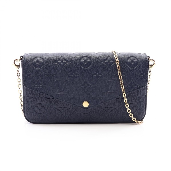 LOUIS VUITTON Pochette Felice chain crossbody Shoulder Bag M83589 leather Noir