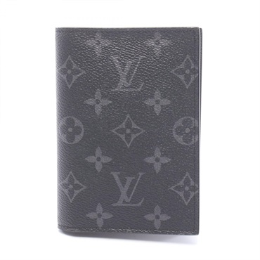 LOUIS VUITTON Couverture Passport NM Card Case M64501 Monogram eclipse canvas
