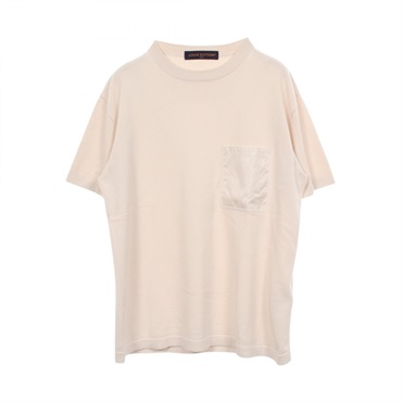 LOUIS VUITTON Monogram nylon detail Knit T-shirt RM252MQ ZLW HTN44W cotton #XS