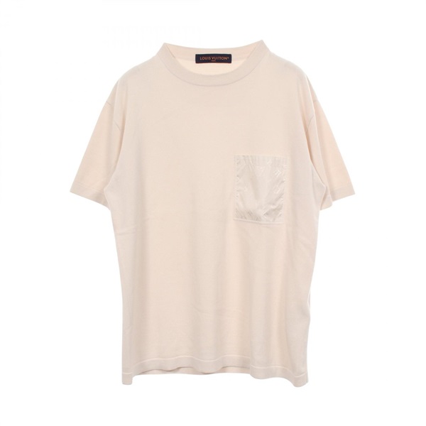 LOUIS VUITTON Monogram nylon detail Knit T-shirt RM252MQ ZLW HTN44W cotton #XS