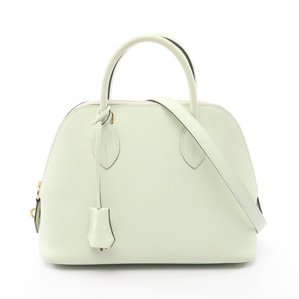 HERMES Bolide1923 25 Shoulder Handbag Epsom leather Green Vert Fizz GHW Used B
