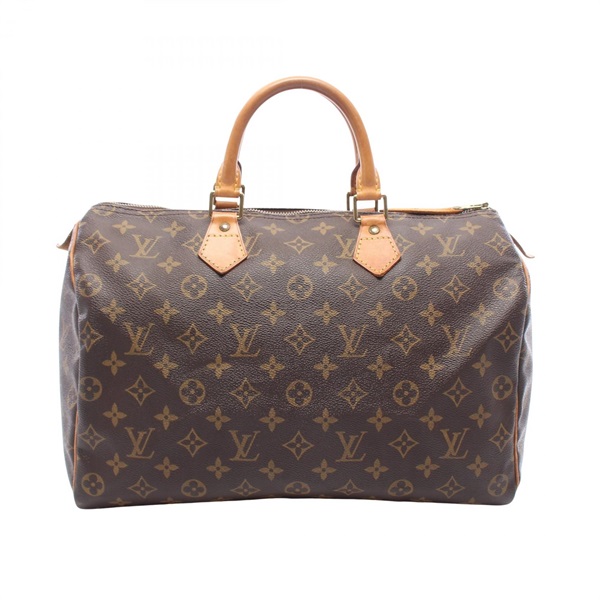 LOUIS VUITTON Speedy 35 Handbag M41524 Monogram canvas leather Brown Used Women