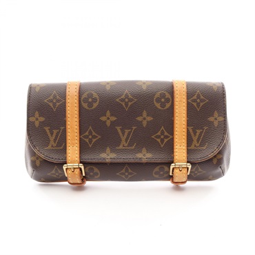 LOUIS VUITTON Pochette Marrell Waist bum bag M51159 Monogram leather Brown Used