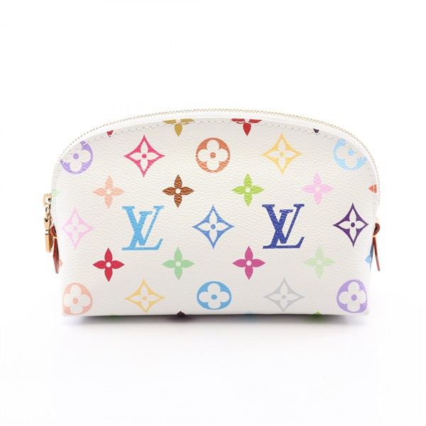LOUIS VUITTON LV TM Pochette Cosmetic Pouch purse M13744 Monogram Multicolor