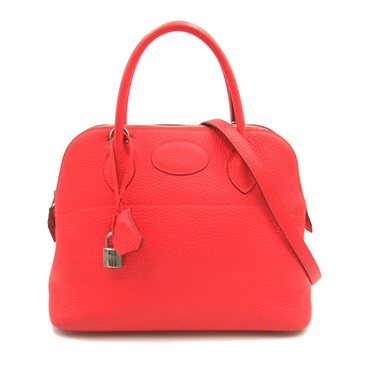 HERMES Bolide 31 2way shoulder Hand bag R Taurillon Clemence Rose jaipur SHW