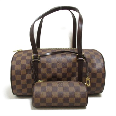 LOUIS VUITTON Papillon 30 Shoulder Bag N51303 Damier canvas Brown Ebene Used