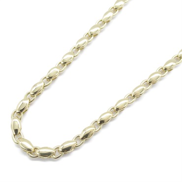 BVLGARI Rice Chain Necklace 18KYG Yellow Gold Used women