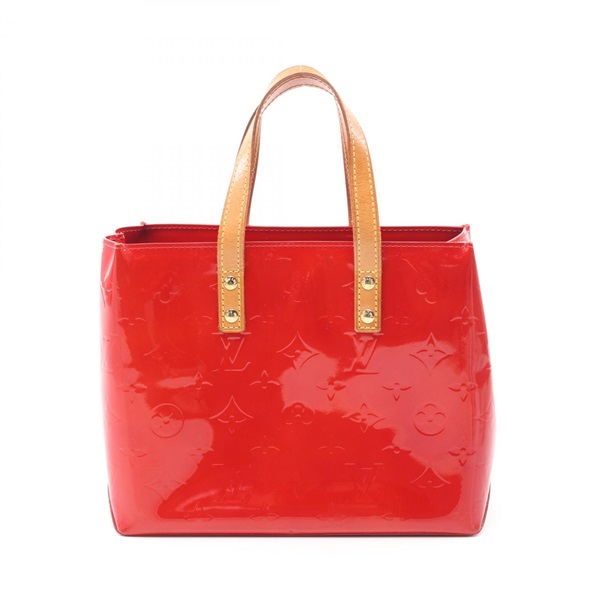 LOUIS VUITTON Lead PM Tote Handbag M91088 Vernis leather Red Rouge Used Women