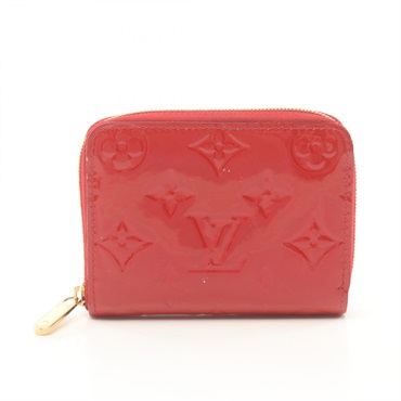 LOUIS VUITTON Coin purse M93608 Vernis leather Red Pomme D’amour Used Women LV