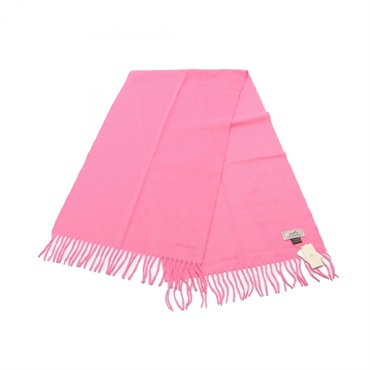 HERMES Uni Brode Rose Scarf 393622ST-07 cashmere Pink Used Women