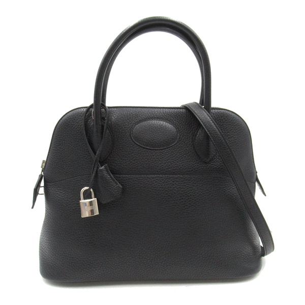 HERMES Bolide31 Shoulder Hand bag Taurillon Clemence Calfskin SHW Noir Black