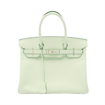 HERMES Birkin 30 Hand bag B Epsom Vert Fizz SHW