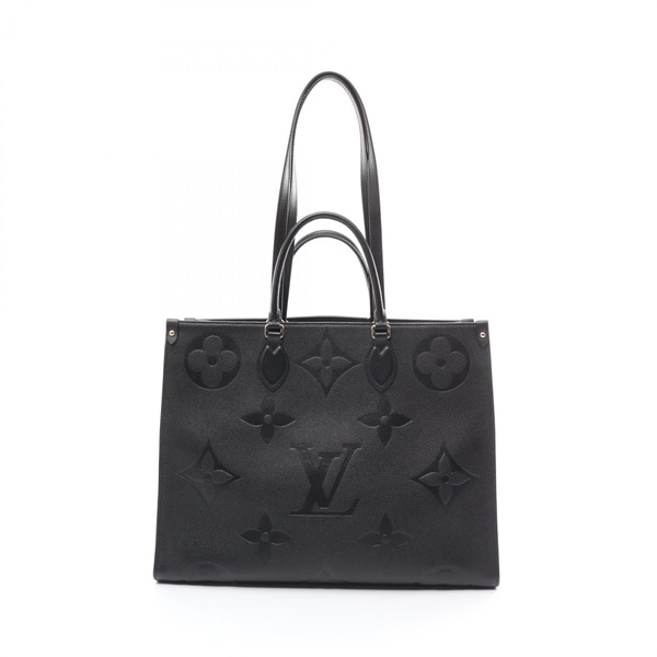 LOUIS VUITTON On-the-go GM Tote Bag M44925 Monogram leather Black Used 2way LV