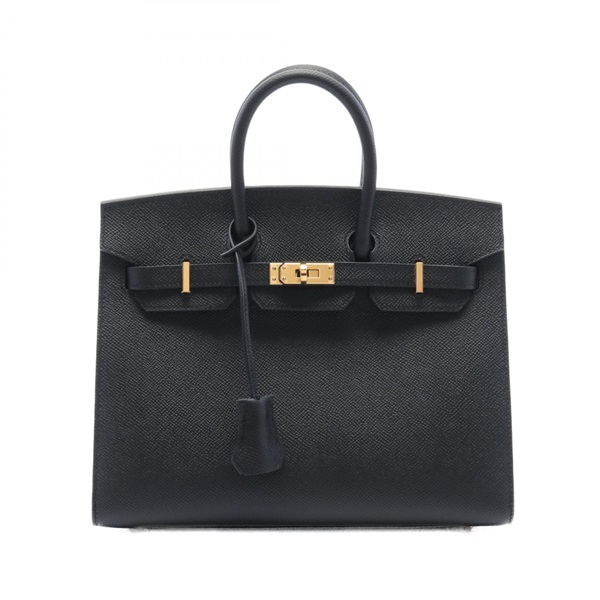 HERMES Birkin 25 Sellier Hand bag W Epsom Black GHW