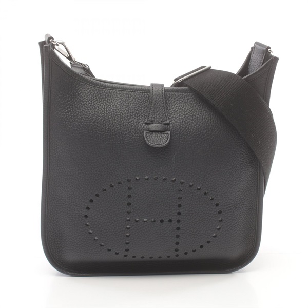 HERMES Evelyne 3 Trois PM Shoulder crossbody Bag P Taurillon Clemence Black SHW