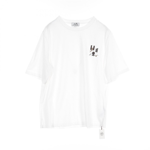 洗練の彩り HERMES T-shirt mini patch cuir H Puzzle Tシャツ H Puzzle
