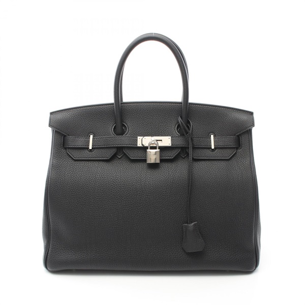 HERMES Birkin 35 Hand bag Togo leather SHW Black Used Women