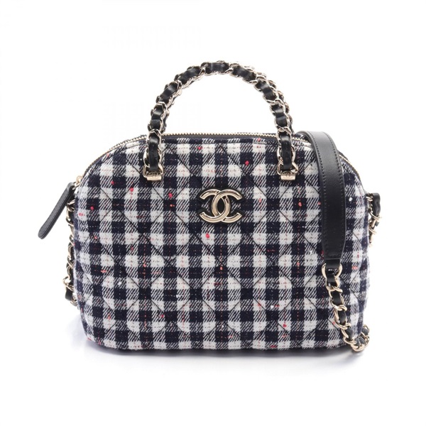 CHANEL Small shopping Shoulder Bag 2way AS3969 B17673 NZH33 Fabric Black Used CC