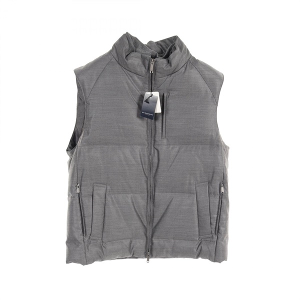 BURBERRY LONDON Down Puffer vest BBP31-725-06 wool Gray Used mens #L