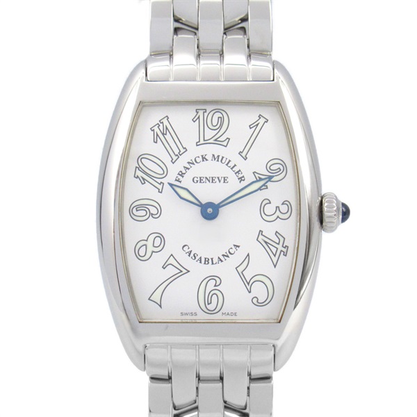 FRANCK MULLER Casablanca Wrist Watch 1752QZ Quartz Stainless Steel Used Women