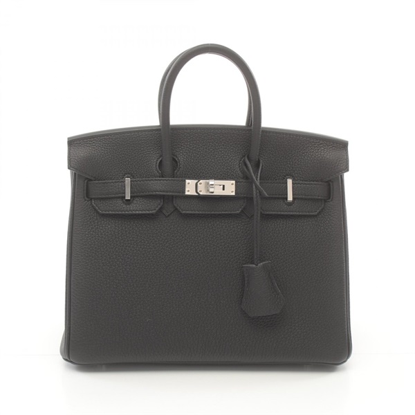 HERMES Birkin 25 Hand bag Togo leather SHW Black Used Women