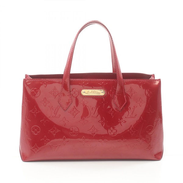 LOUIS VUITTON Wilsher PM Handbag M93642 Vernis leather Pomme Damour Used Women