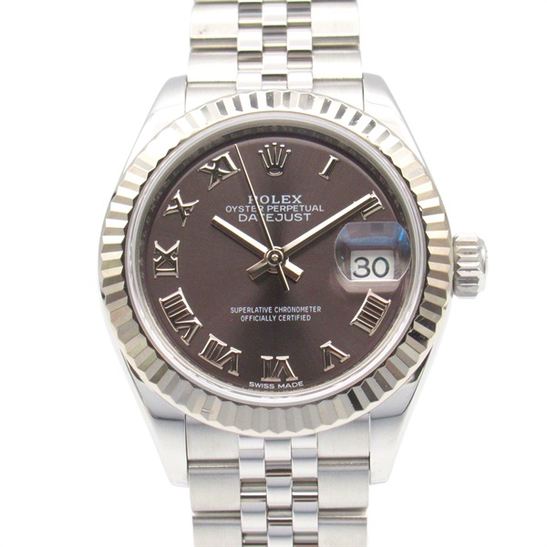 ROLEX Datejust Wrist Watch 279174 Automatic K18 WG White Gold SS Used Women