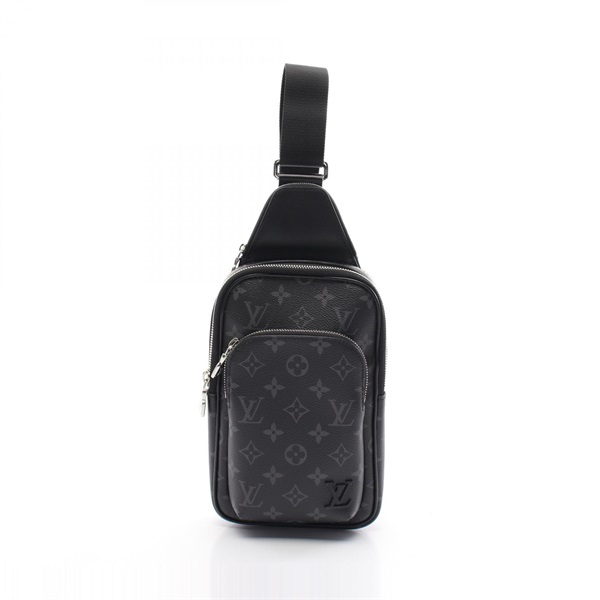 LOUIS VUITTON Avenue sling bag M47137 Monogram eclipse canvas Black Used men LV