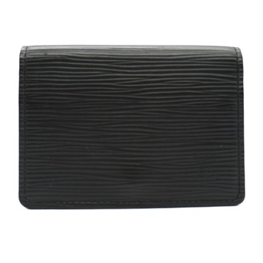 LOUIS VUITTON Envelope carte de Visit Card Case M62292 Epi leather Black Used LV